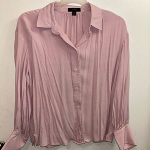 J. Crew Drapey Gathered Long Sleeve Blouse